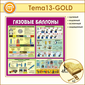 Стенд «Газовые баллоны» (TM-13-GOLD)